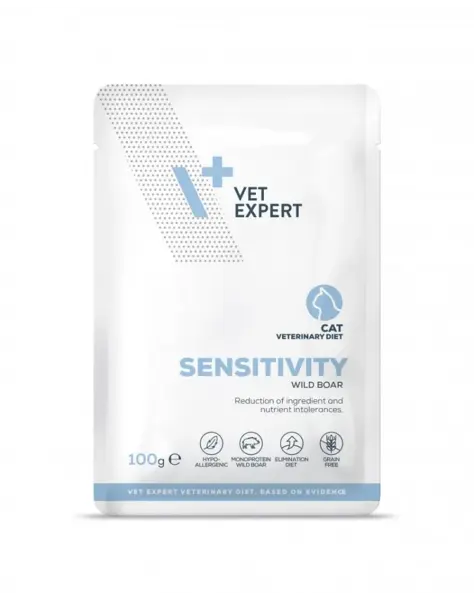 Hrana dietetica pentru pisici Sensitivity VetExpert 100 gr