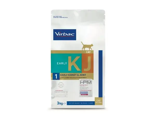 Hrana dietetica pentru pisici Virbac HPM Early Kidney + Joint 3 kg