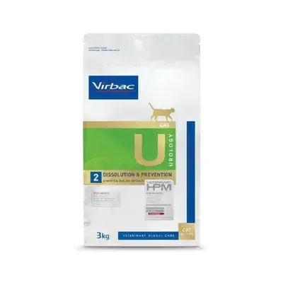 Hrana dietetica pentru pisici Virbac HPM U2 Urology Dissolution Prevention 3 kg