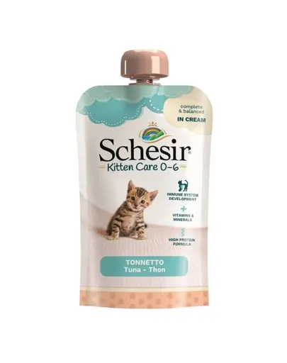 Hrană pisoi 0-6 luni SCHESIR Kitten Care pastă cu ton 150 g