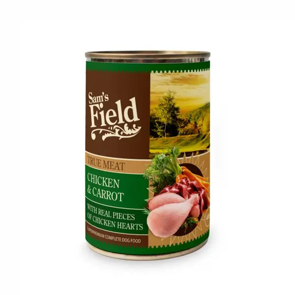 Hrana Umeda caine, Sam s Field True Meat Chicken Carrot 400 g