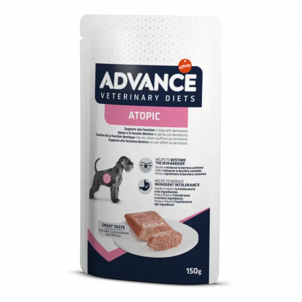 Hrana umeda caini Advance Atopic - plic 1x150 g