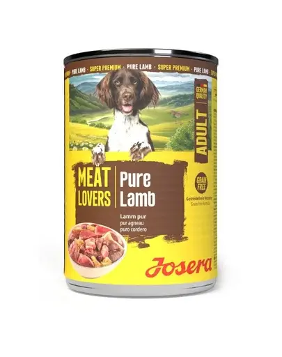 Hrană umedă câini monoproteică Josera Meat Lovers Pure Lamb 400 g