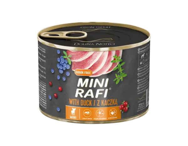Hrana Umeda Caini, Rafi Dog, Adult Mini, Rata, 185 g