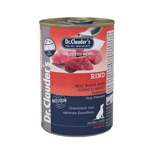 Hrana umeda pentru caini, Dr. Clauder`s Dog Selected MEAT - VITA 400g