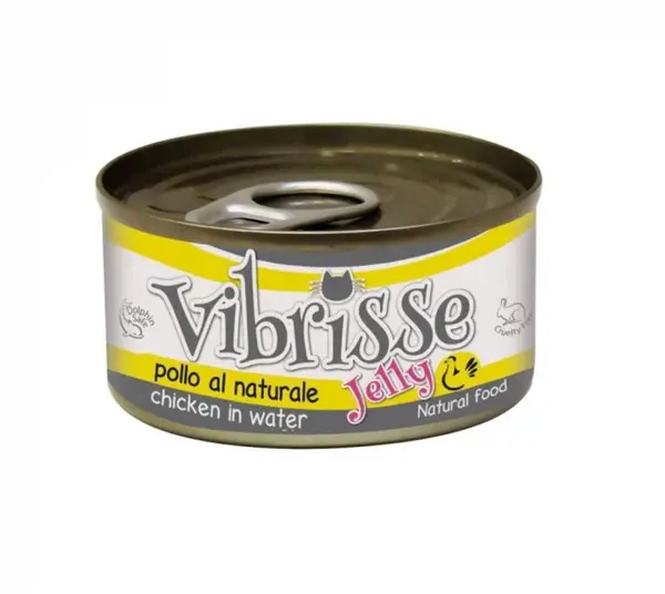 Hrana umeda pentru pisici Croci Vibrisse Natural, Pui in aspic, 24 x 70g