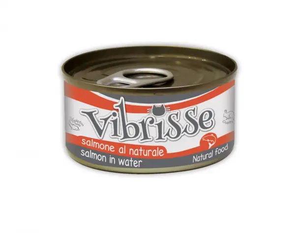 Hrana umeda pentru pisici Croci Vibrisse Natural, Somon, 24 x 70g