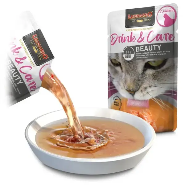 Hrana umeda pentru pisici Leonardo Drink Care Beauty 40 gr