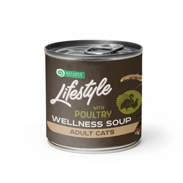 Hrana umeda pentru pisici Nature s Protection Adult Cat Soup cu pasare 140 ml