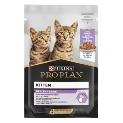 Hrana umeda pentru pisici Pro Plan Junior Nutrisavour cu curcan 85 gr