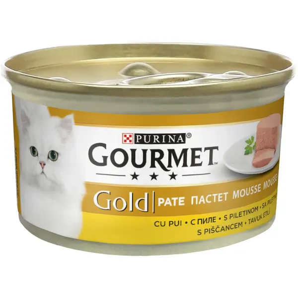 Hrana umeda pentru pisici Purina Gourmet Gold Mousse, Pui, 85g