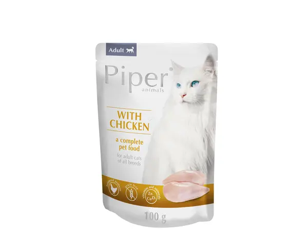Hrana umeda PIPER CAT, carne de pui, 100 g