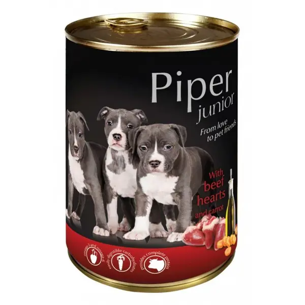 Hrana umeda Piper Junior, Inima de Vita si Morcovi 400g 400g