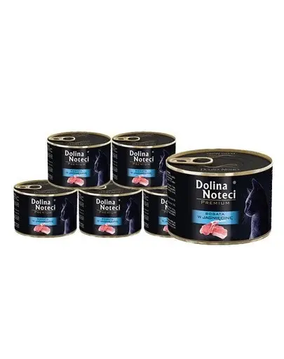 Hrană umedă pisici adulte miel DOLINA NOTECI Premium 12x185 g