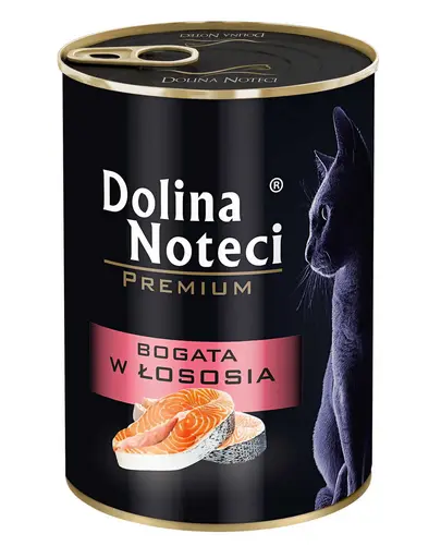 Hrană umedă pisici adulte somon 6x400 g DOLINA NOTECI Premium