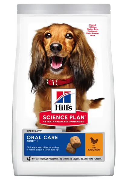 Hrana uscata caini, Hill's Science Plan Canine Adult Oral Care Chicken, 2 kg
