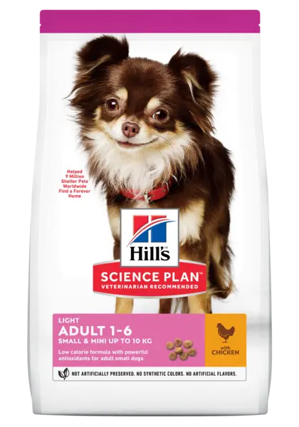 Hrana uscata caini, Hill's Science Plan Canine Adult Small and Mini Light Chicken, 1.5 kg