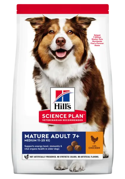Hrana uscata caini, Hill's Science Plan Canine Mature Medium Chicken, 14 kg