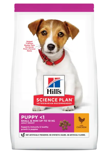 Hrana uscata caini, Hill's Science Plan Canine Puppy Small and Mini Chicken, 1.5 kg