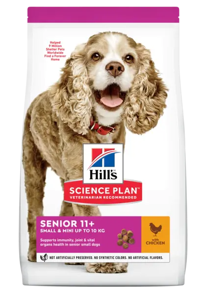 Hrana uscata caini, Hill's Science Plan Canine Senior Small and Mini Chicken, 1.5 kg