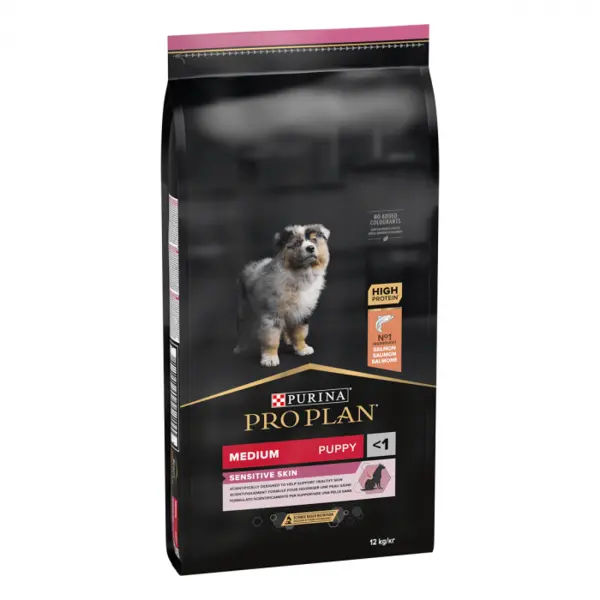Hrana Uscata caini, Pro Plan OptiDerma Medium Puppy Somon, 3 kg