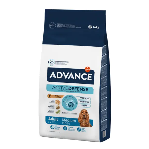 Hrana uscata pentru caini Advance Medium Adult, Pui, 14 kg