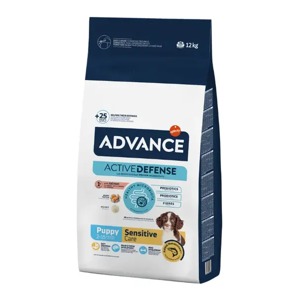 Hrana uscata pentru caini Advance Puppy Sensitive Care, Somon, 12 kg