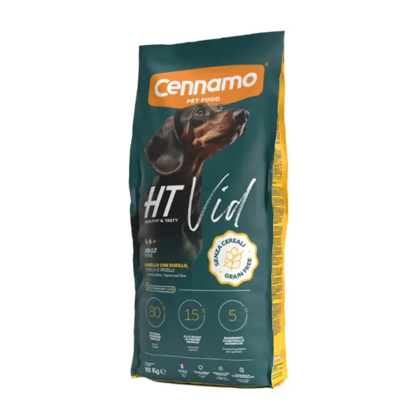 Hrana uscata pentru caini Cennamo HT Vid, Adult Mini, Miel si bivol, 10kg
