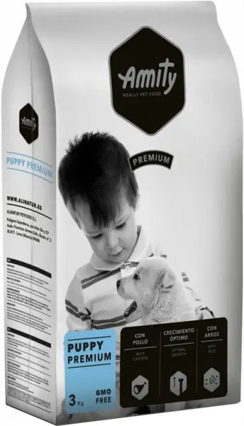 Hrana uscata pentru caini junior, Amity Premium Puppy, 3 kg