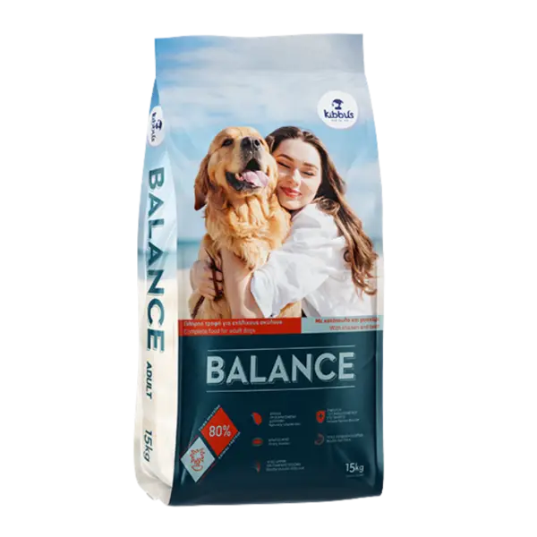 Hrana uscata pentru caini Kibbus Balance, Adult, Pui si vita, 15kg