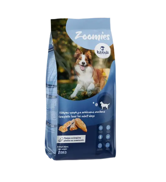 Hrana uscata pentru caini Kibbus Zoomies Adult, 20kg