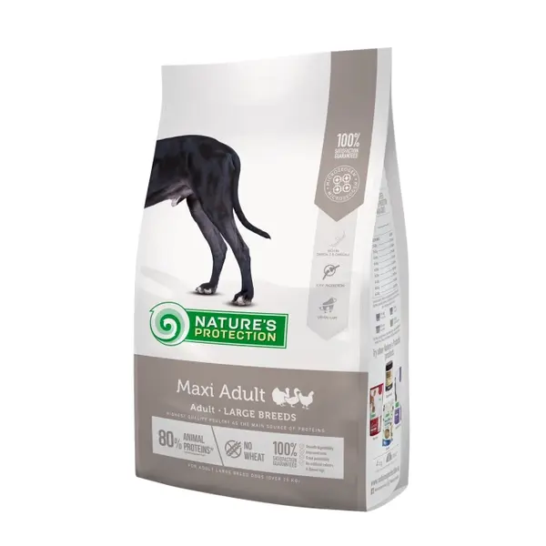 Hrana uscata pentru caini Natures Protection Maxi Adult, Pasare, 12kg