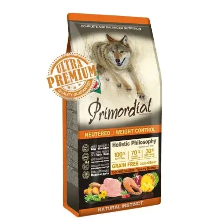 Hrana uscata pentru caini Primordial Grain-Free cu curcan somon 12 kg