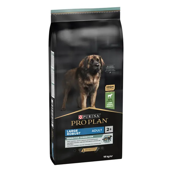 Hrana uscata pentru caini Pro Plan Large Robust Adult, Sensitive Digestion, Miel, 14kg 14kg