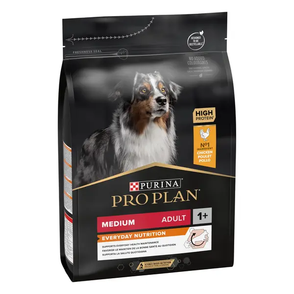 Hrana uscata pentru caini Pro Plan Medium Adult, Pui 3kg