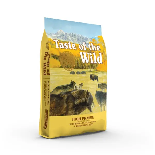 Hrana uscata pentru caini Taste Of The Wild High Prairie, Bizon si vanat, fara cereale, 2 kg