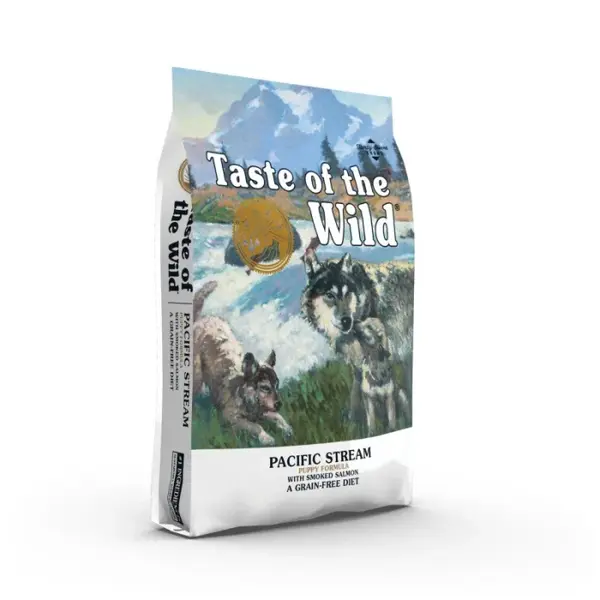 Hrana uscata pentru caini Taste Of The Wild Pacific Stream, Somon, Puppy, fara cereale, 12.2 kg