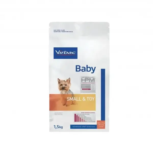 Hrana uscata pentru caini Virbac HPM Baby Small Toy 1,5 kg