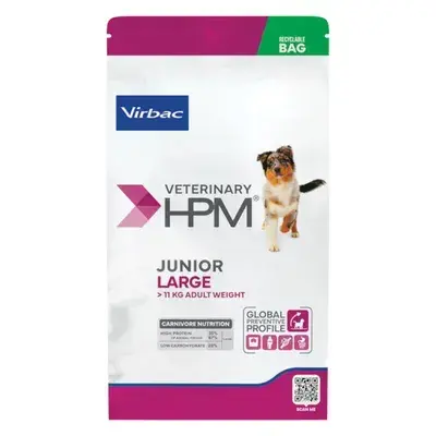Hrana uscata pentru caini Virbac HPM Junior Large 12 kg