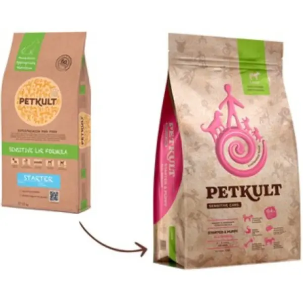 Hrana uscata pentru catei Petkult Sensitive Starter Puppy Miel si Orez 3 kg
