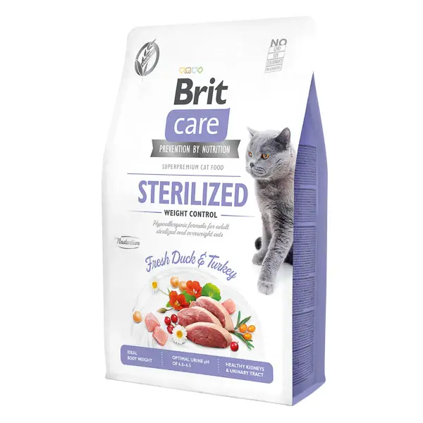 Hrana uscata pentru pisici Brit Care GF, Sterilized Weight Control 400g