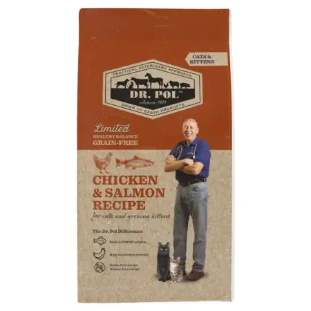 Hrana uscata pentru pisici Dr. Pol Kitten Adult cu somon pui 7 kg