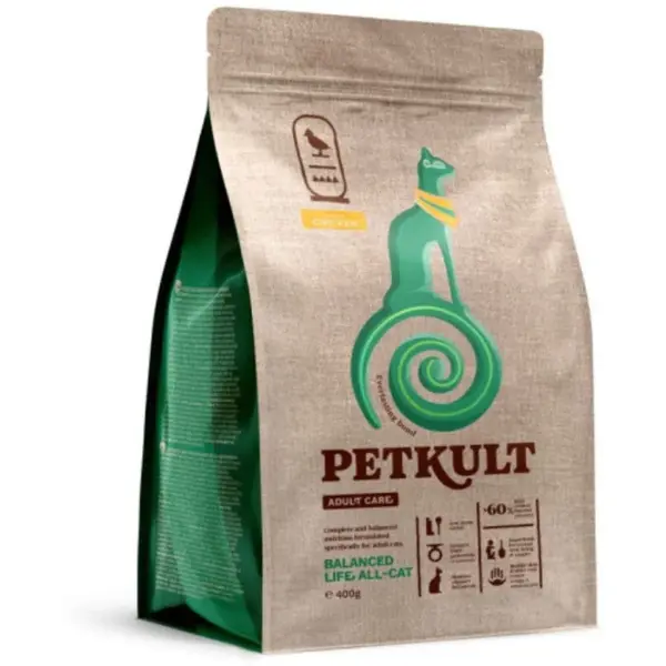 Hrana uscata pentru pisici Petkult Adult Care Balanced Life All-Cat pentru pisici cu Pui 2 kg