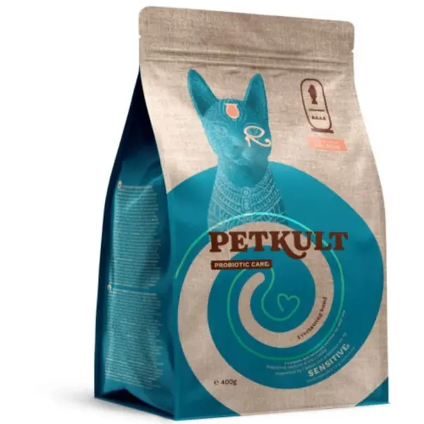 Hrana uscata Petkult Probiotic Care Sensitive pentru pisici cu Somon 7 kg