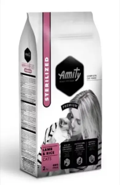 Hrana Uscata Pisici, Amity Premium Cats Sterilised, Miel si Orez, 2 kg