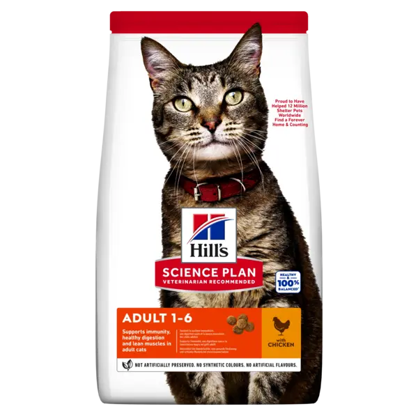 Hrana uscata pisici, Hill's Science Plan Feline Adult Chicken, 1.5 kg