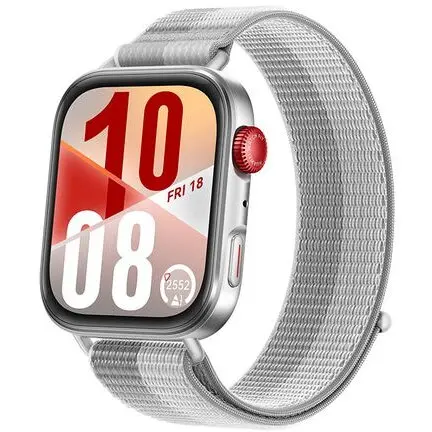 Huawei Ceas inteligent Huawei Watch Fit 4, Corp argintiu cu curea tesuta, Gri