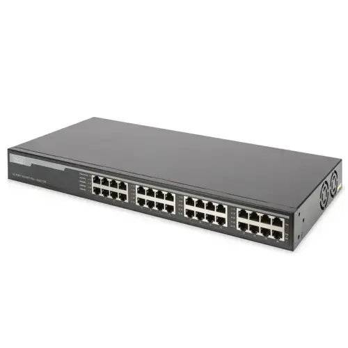 Hub de injector PoE+ Digitus Gigabit Ethernet, 802.3at, 16 porturi in/out