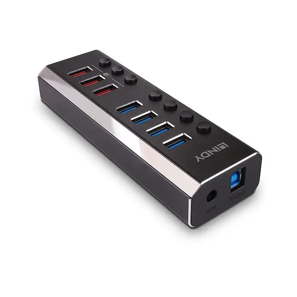 Hub Lindy 7 Port USB 3.0 3x QuickCharge Hub Lindy 7 Port USB 3.0 3x QuickCharge