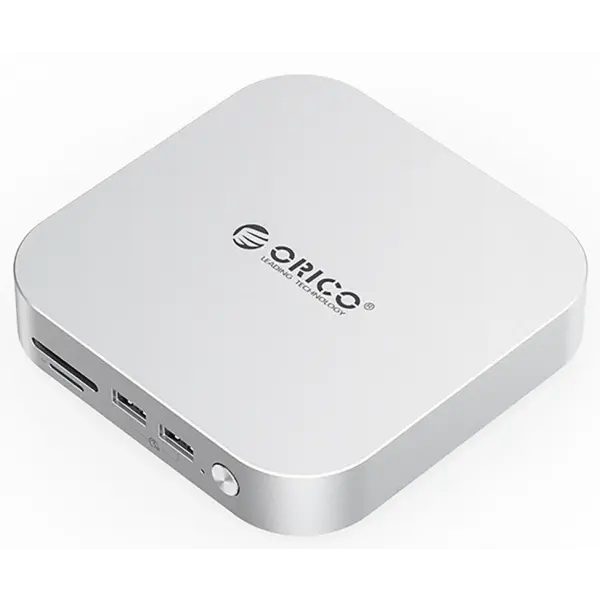 Hub Multifunctional Orico MiniLink M49P pentru Apple Mac Mini M4, 9in1, Argintiu